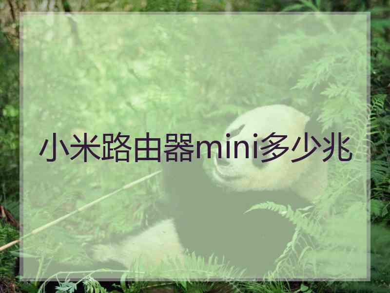 小米路由器mini多少兆